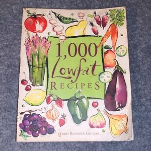 1,000 Lowfat Recipes by Terry Blonder Golson (paperback)